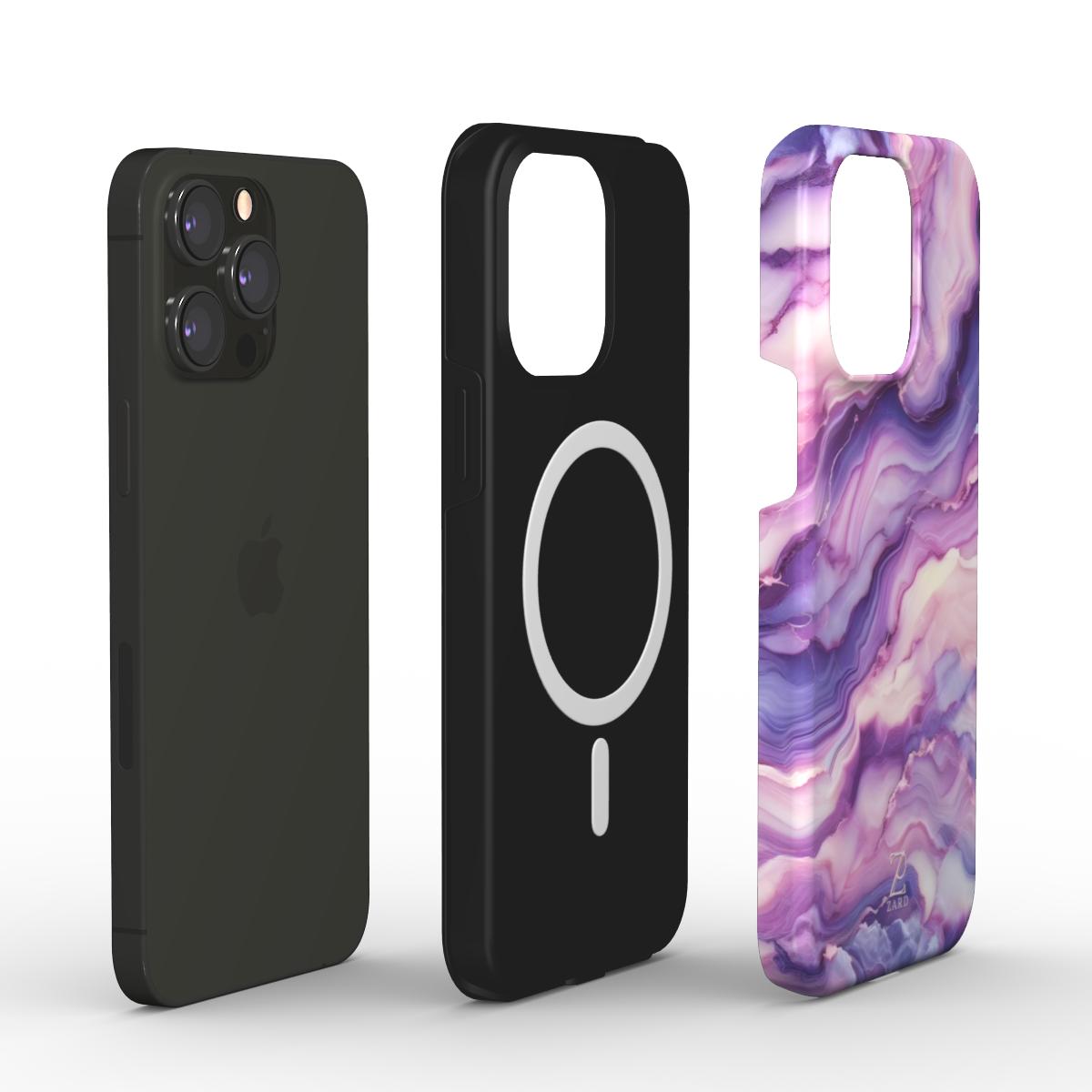 Phone tough case (MagSafe): Cosmic Purple Marble