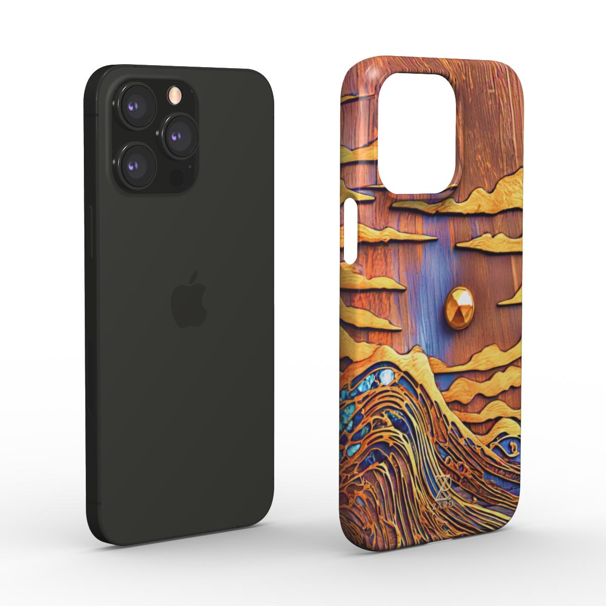 Phone snap case: Sapphire Rustic Ocean