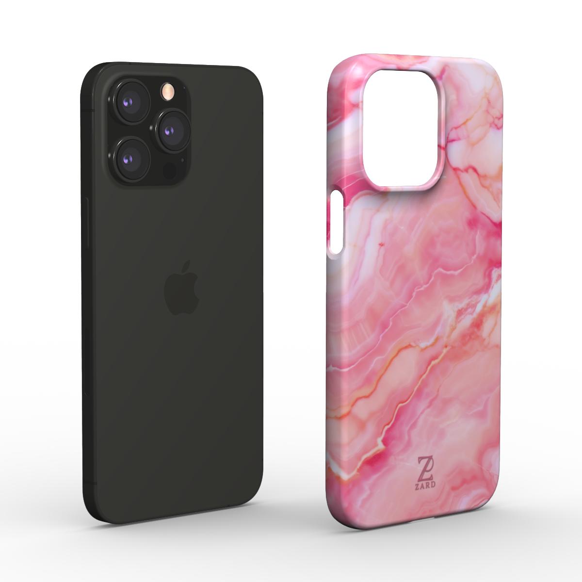 Phone snap case: Pink Marble