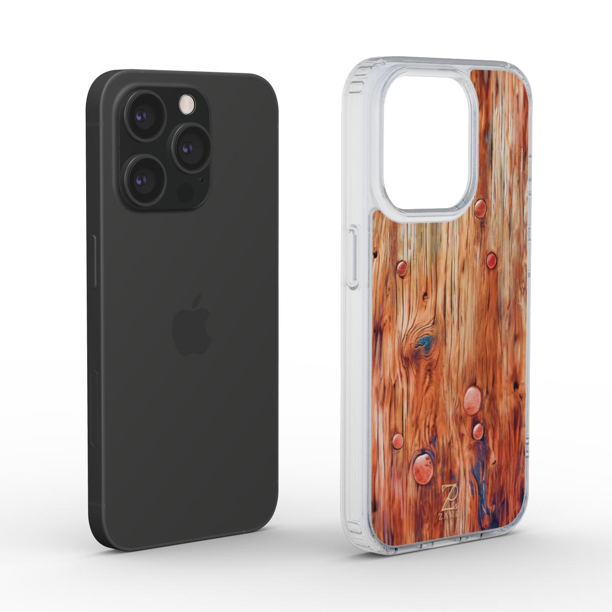Phone clear case: Nailed Rustic Wood