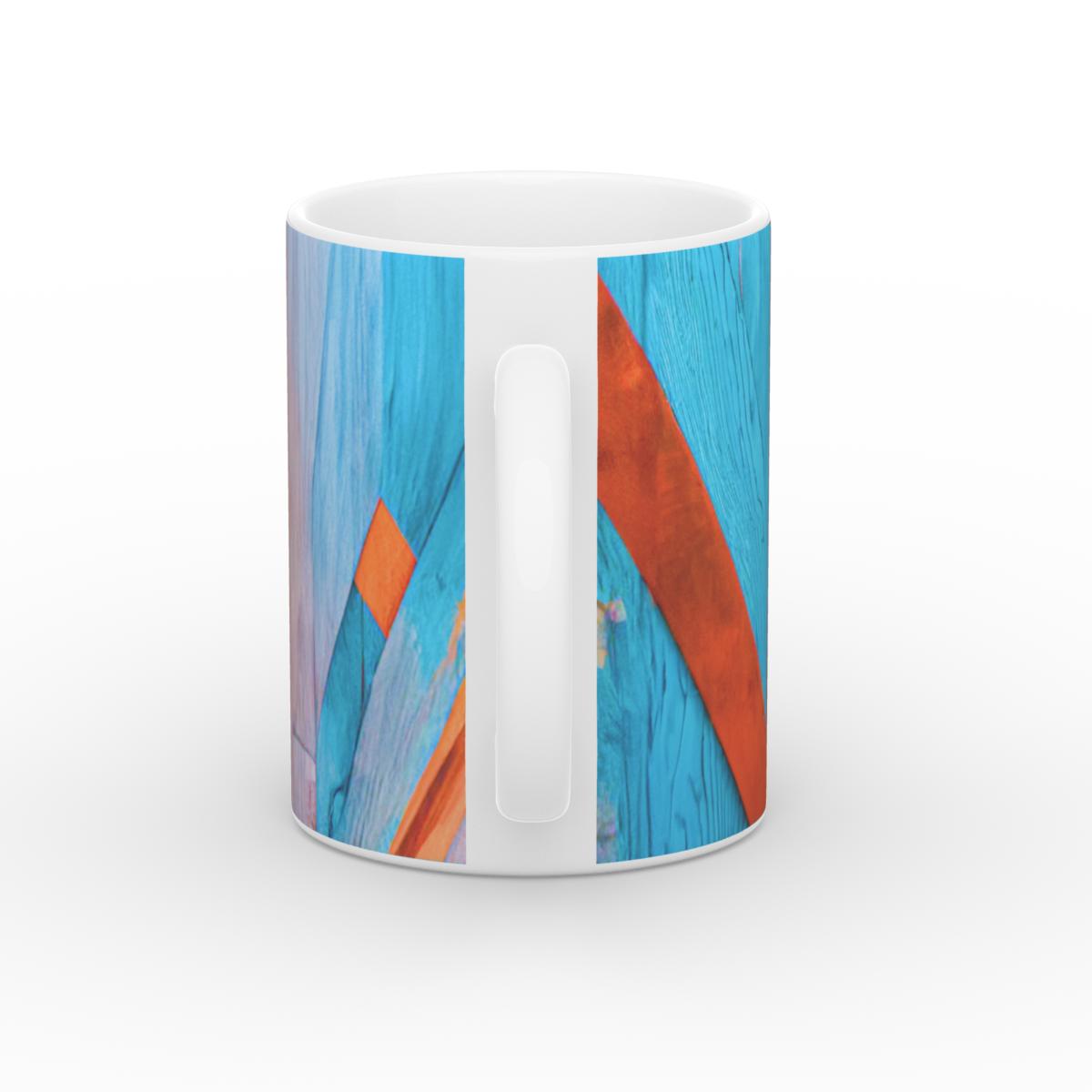 Mug: Turquoise Rustic Wood