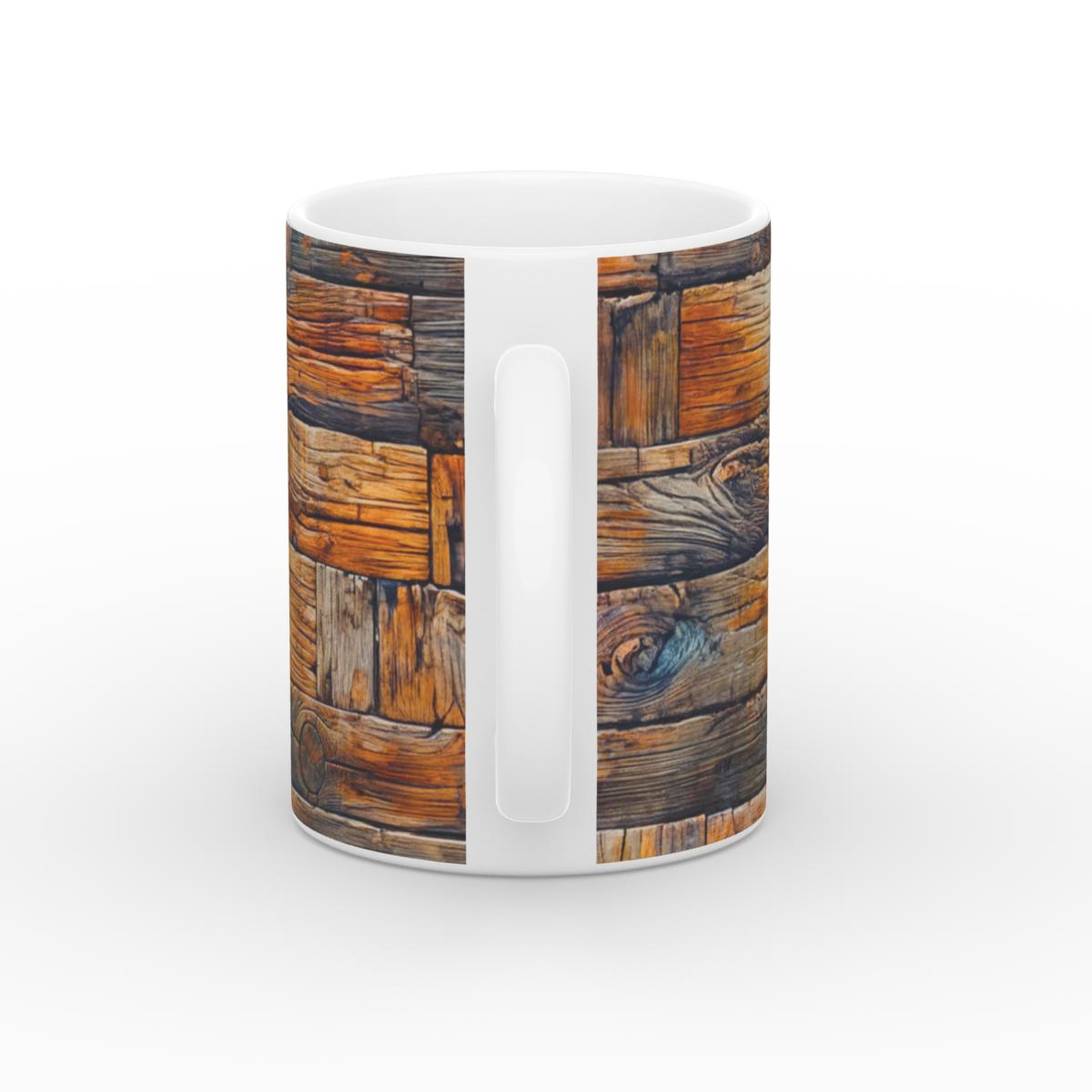 Mug: Rustic Timber Bricks