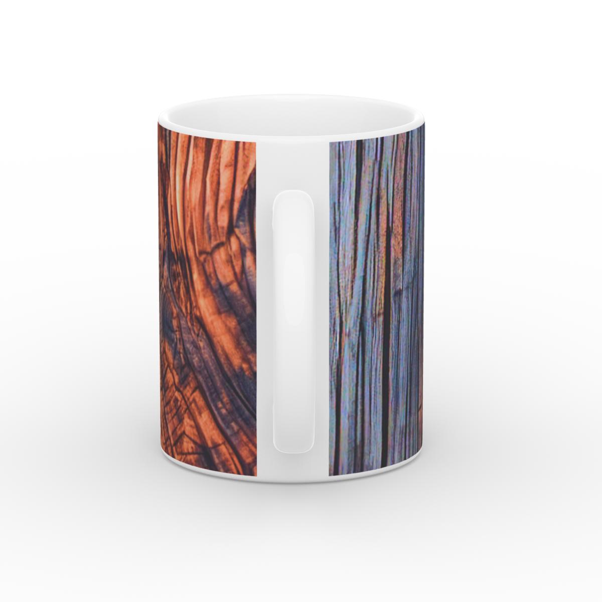 Mug: Charcoal Rustic Wood