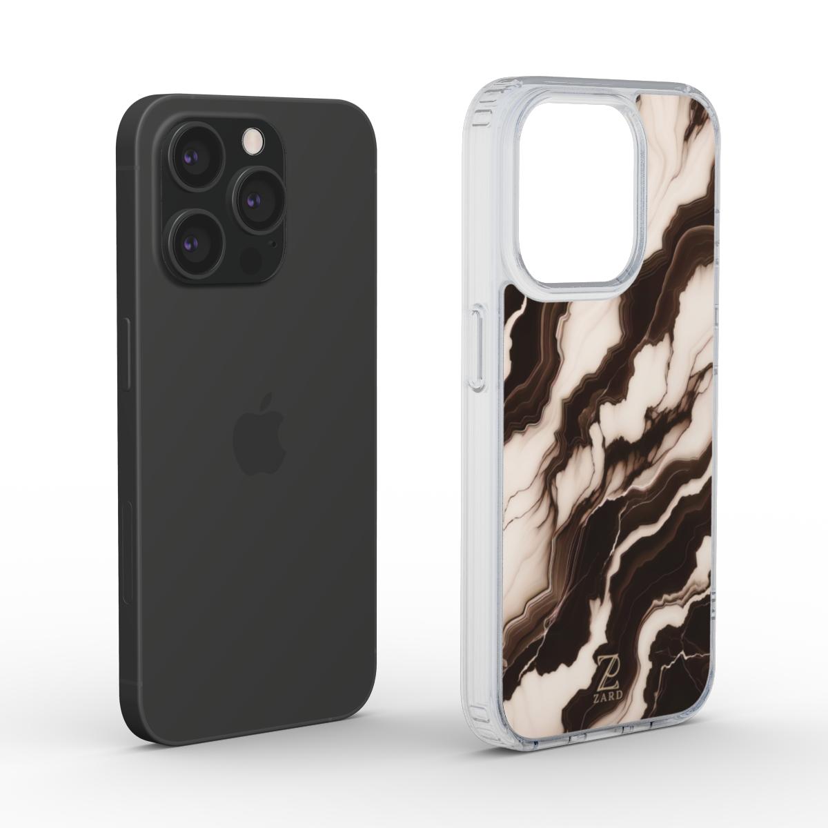 Phone clear case (MagSafe): Onyx Marble