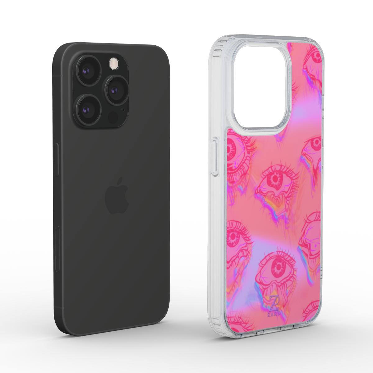 Phone clear case (MagSafe): Eyes Eyeing Eyes