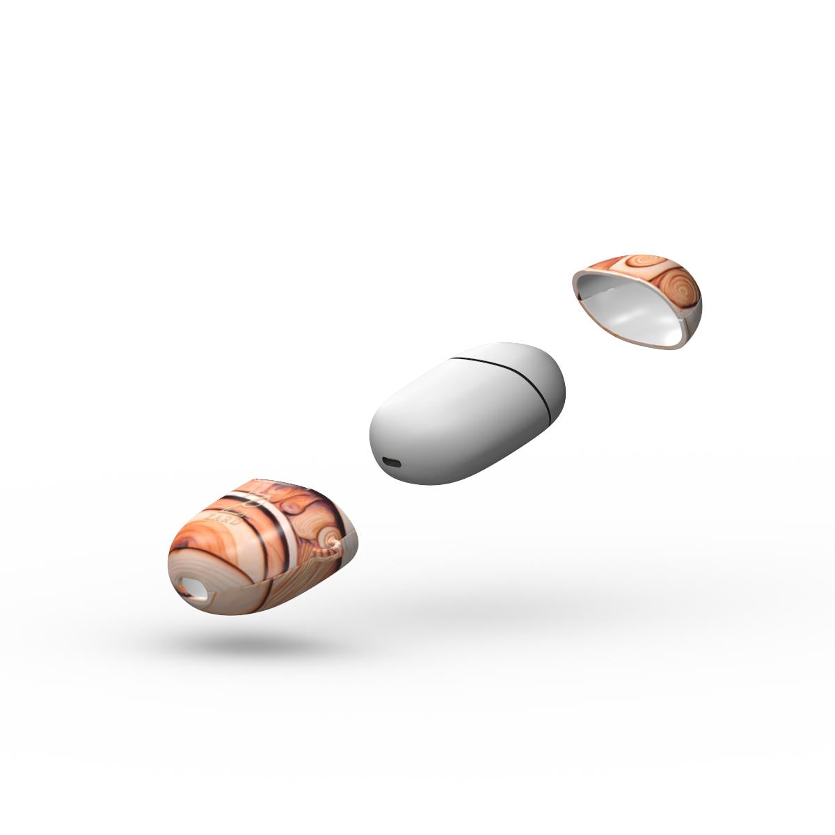 Google Pixel Buds Tough Case: Plywood Flow