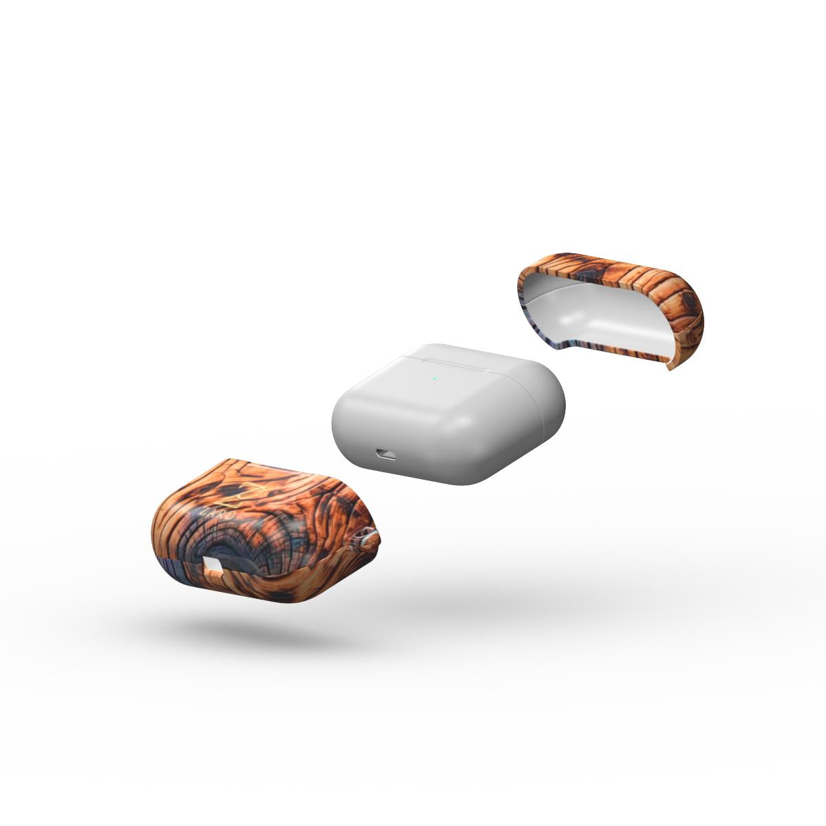 Apple AirPods Tough Case: Charcoal Rustic Wood