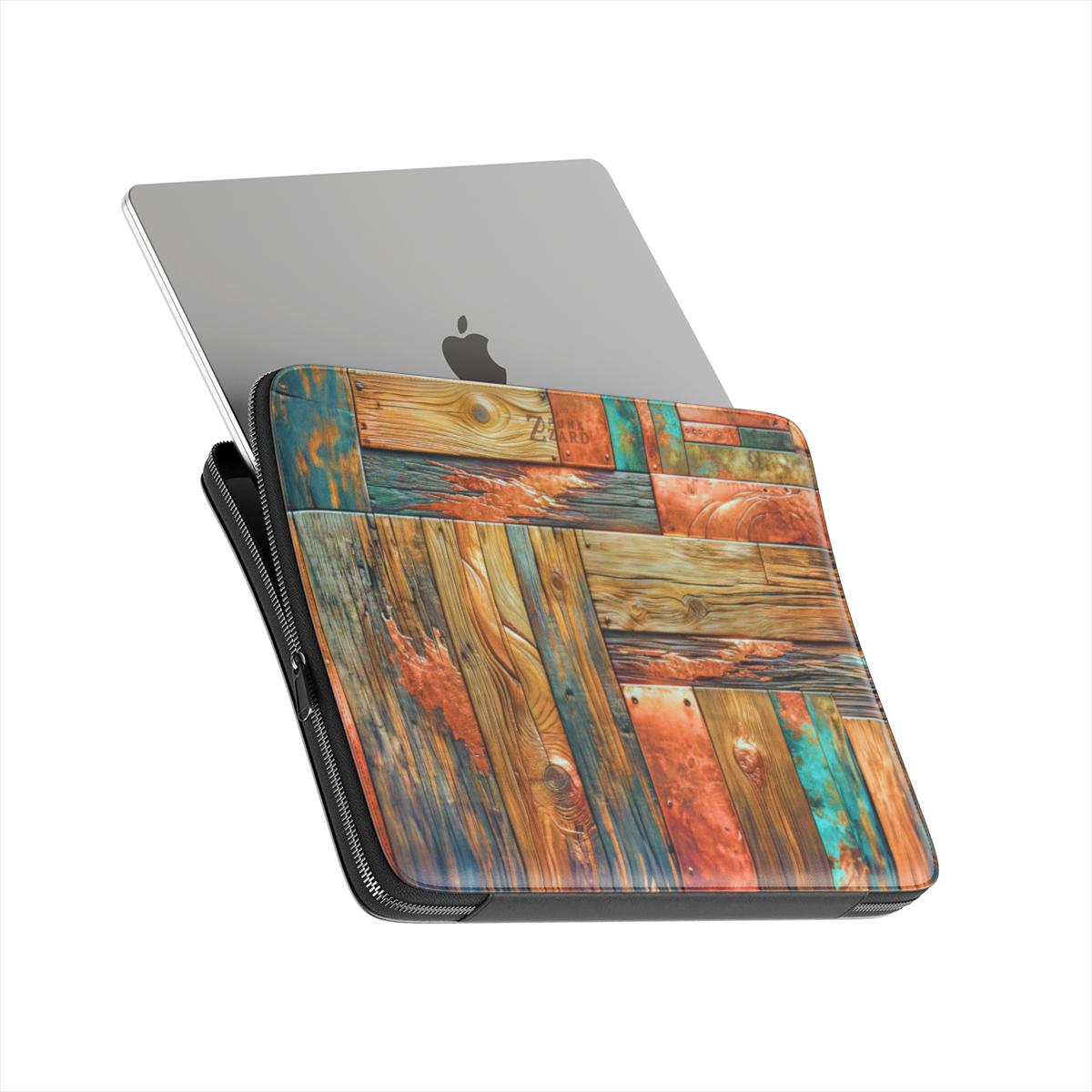 Laptop Sleeve: Copper Plated Wood