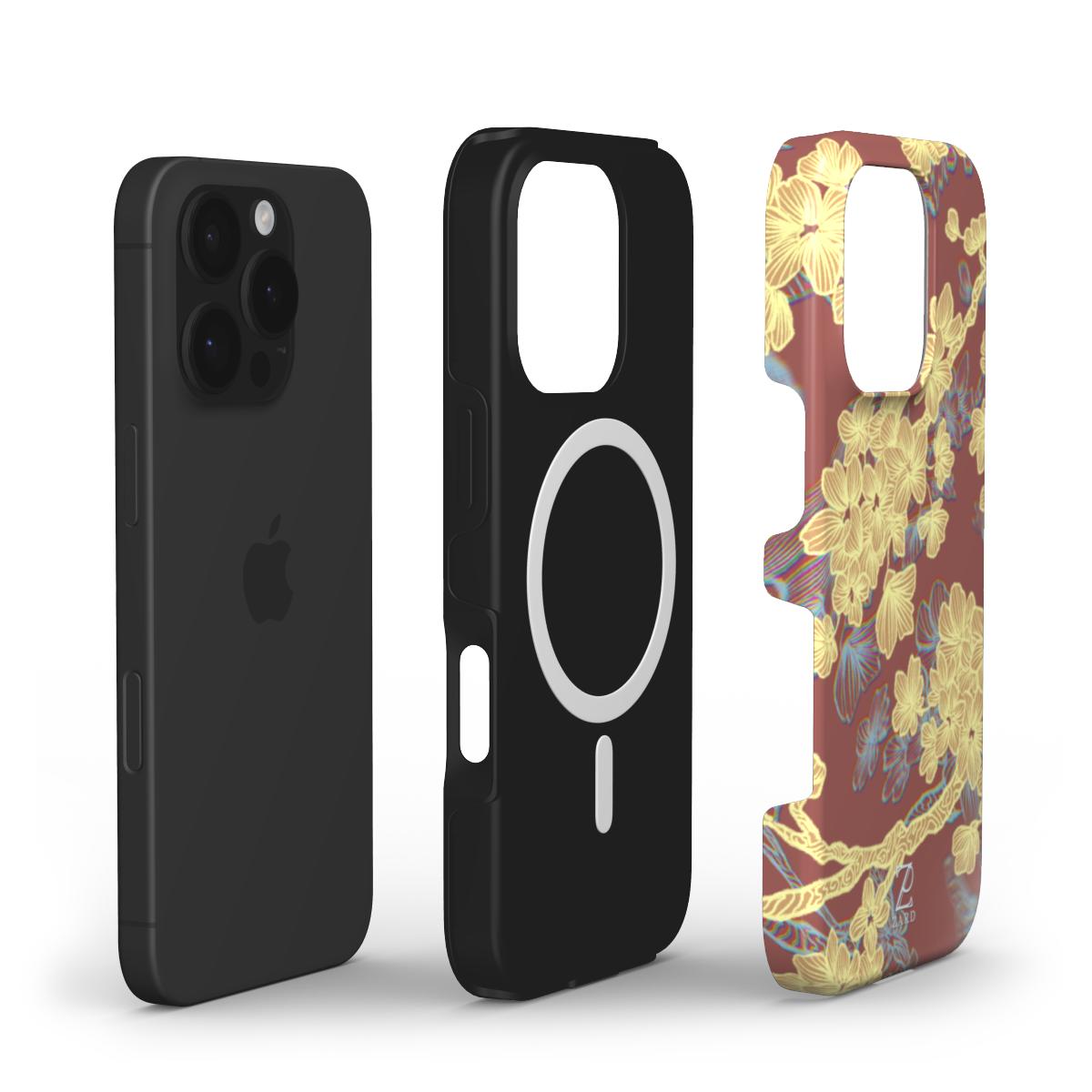 Phone tough case (MagSafe): Cheerful Blossoms
