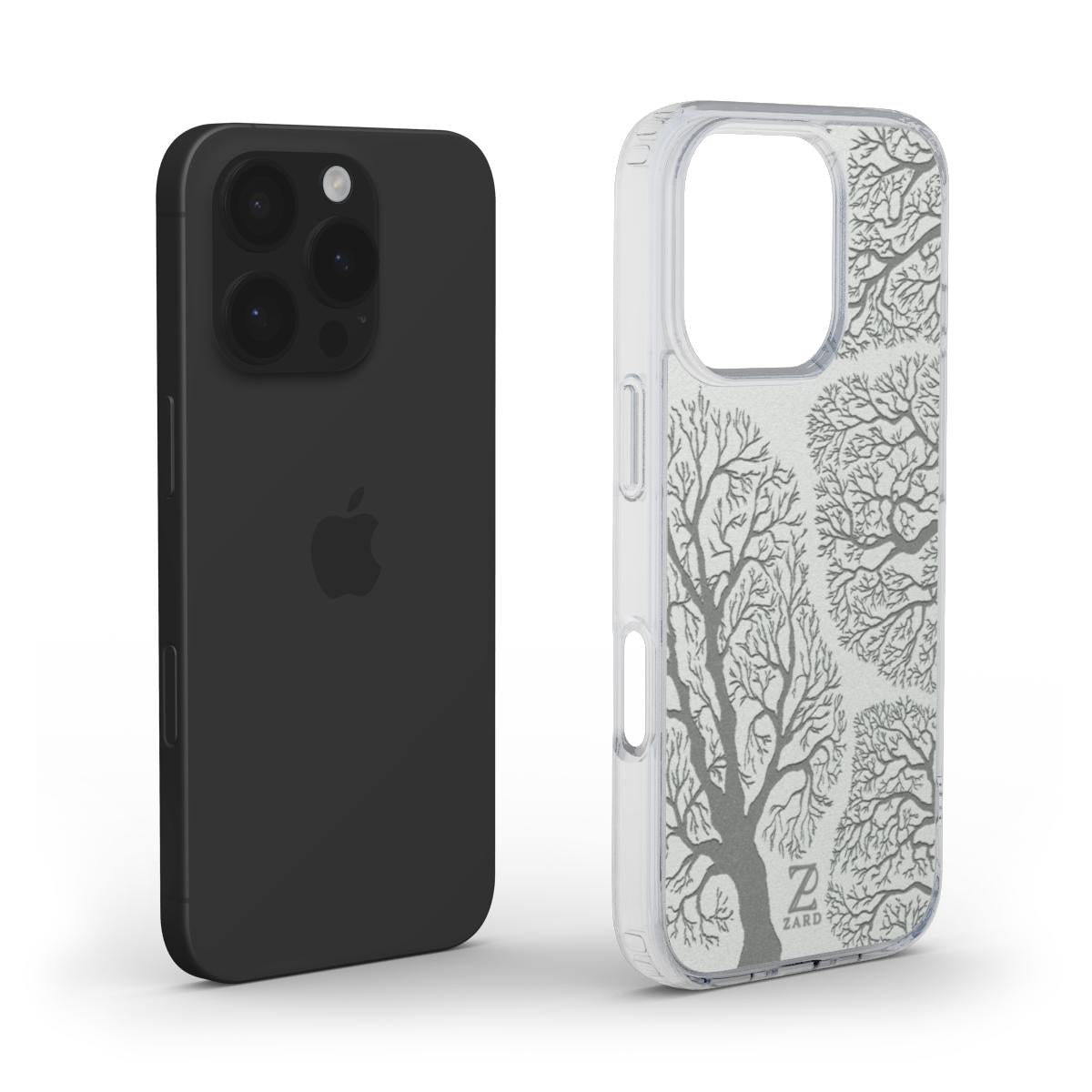 Phone clear case (MagSafe): Paper Branches