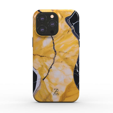 Phone tough case (MagSafe): Yellow Marble