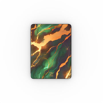 iPad case: Moss Golden Marble