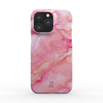 Phone snap case: Pink Marble