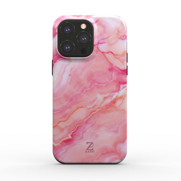 Phone tough case (MagSafe): Pink Marble
