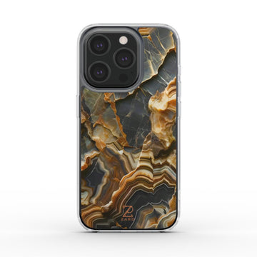 Phone clear case: Axinite Marble