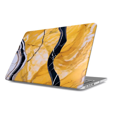 MacBook snap case: Yellow Marble