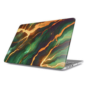 MacBook snap case: Moss Golden Marble