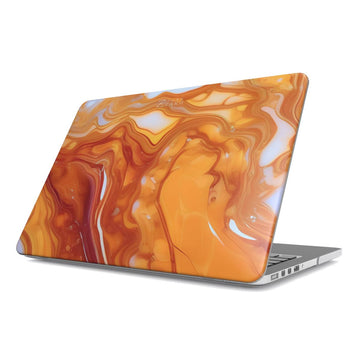MacBook snap case: Amber Marble