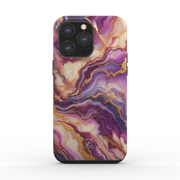 Phone tough case: Fantasy Violet Marble