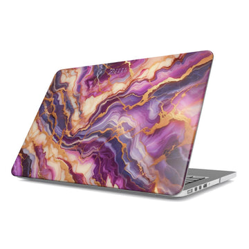 MacBook snap case: Fantasy Violet Marble