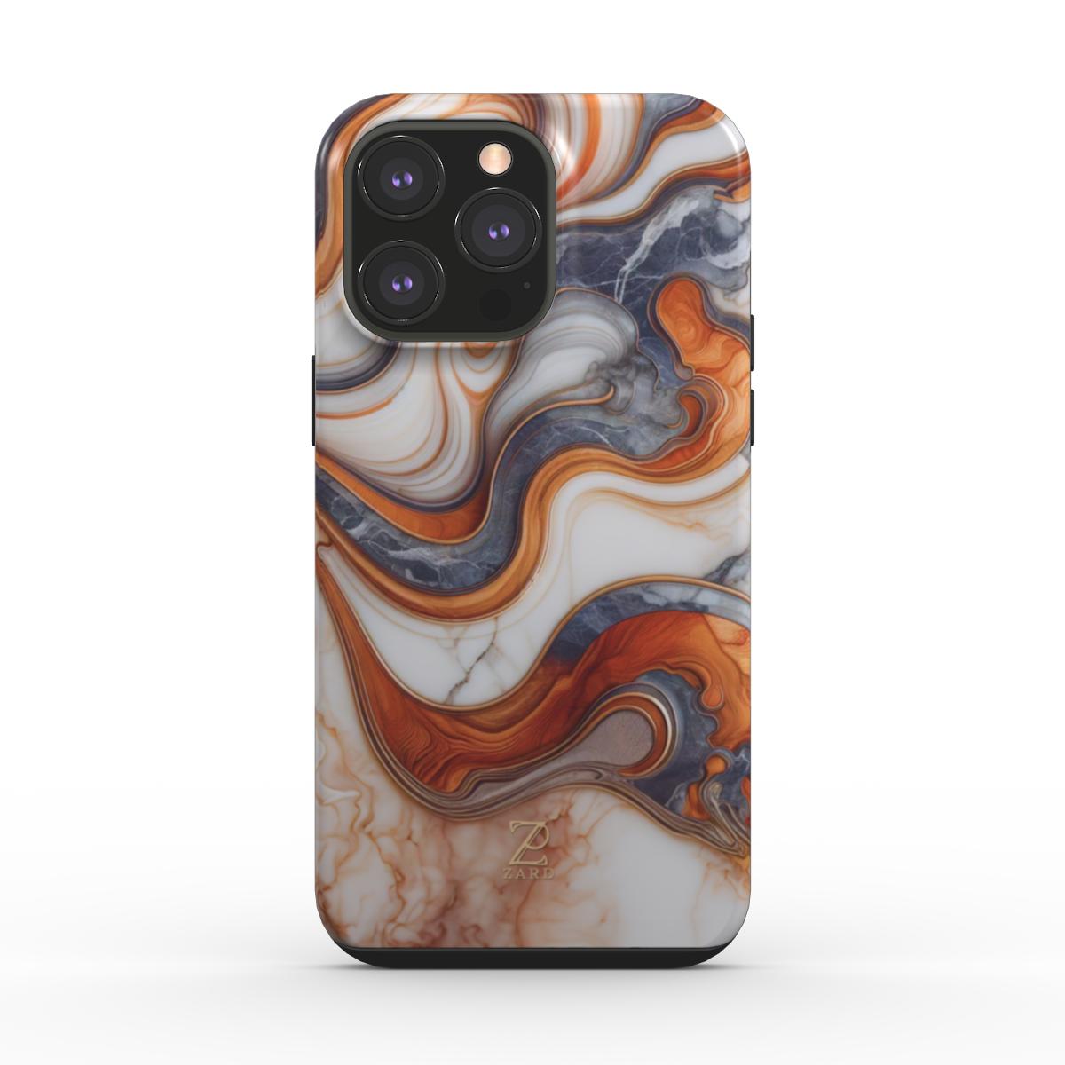 Phone tough case: Coffee Cream Marble