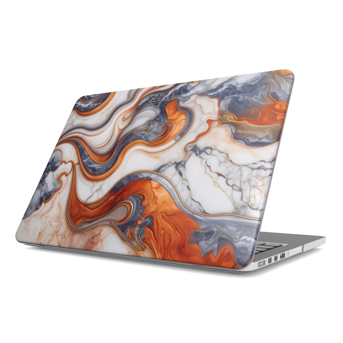 MacBook snap case: Coffee Cream Marble