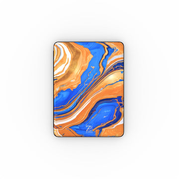 iPad case: Sapphire Amber Marble