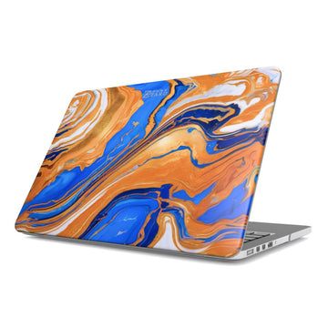 MacBook snap case: Sapphire Amber Marble