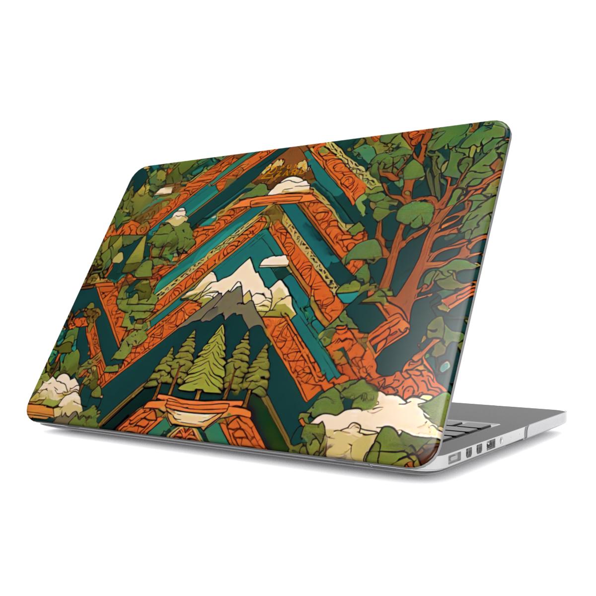 MacBook snap case: Forest Mountain