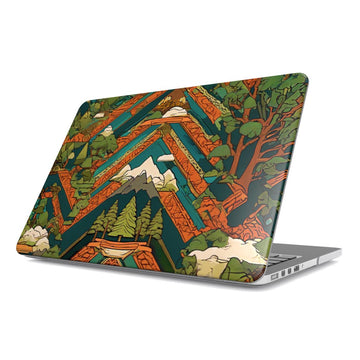 MacBook snap case: Forest Mountain