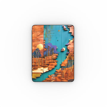 iPad case: Rustic River Shore