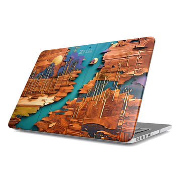 MacBook snap case: Rustic River Shore