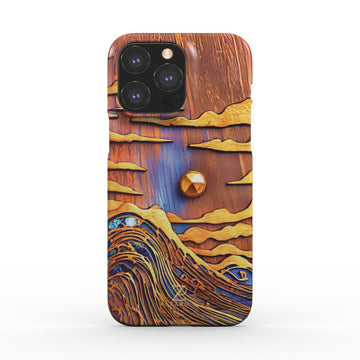 Phone snap case: Sapphire Rustic Ocean