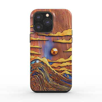 Phone tough case: Sapphire Rustic Ocean