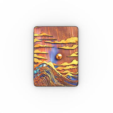 iPad case: Sapphire Rustic Ocean