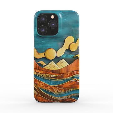 Phone snap case: Emerald Amber Ocean