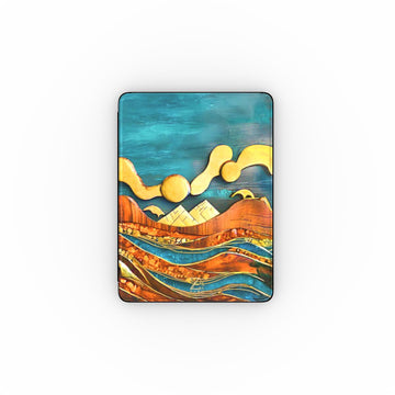 iPad case: Emerald Amber Ocean