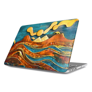 MacBook snap case: Emerald Amber Ocean