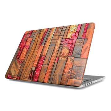 MacBook snap case: Ruby Copper Timber
