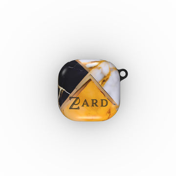 Samsung Buds case: Yellow Grayscale Struct Marble