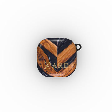 Samsung Buds case: Marble Cross Wood Mirror