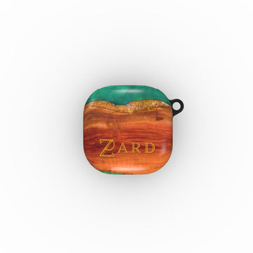 Samsung Buds case: Emerald Gold Dust Timber