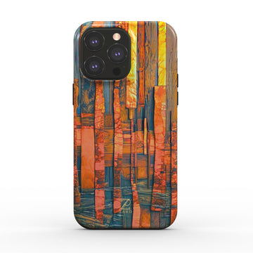 Phone tough case (MagSafe): Amber Timber