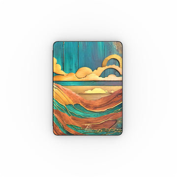 iPad case: Emerald Rustic Ocean