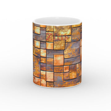 Mug: Brass Rustic Blocks