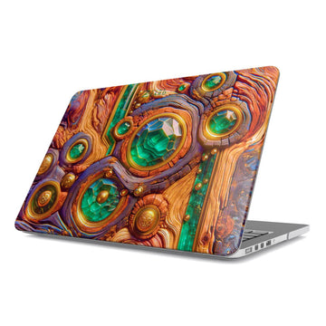 MacBook snap case: Emerald Roots