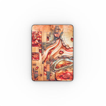 iPad case: Amber Mosaic Timber