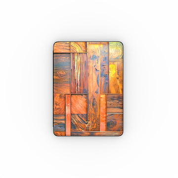 iPad case: Amber Wood Mosaic