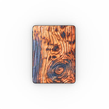 iPad case: Charcoal Rustic Wood