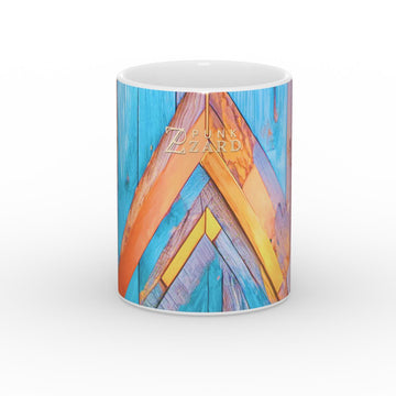 Mug: Turquoise Rustic Wood
